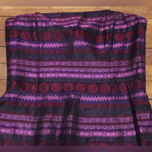 Vintage 1990 Jessica McClintock Gunne Sax, Column Brocade Gown US9. - Picture 4 of 7